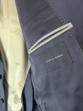 Americana Lana Tommy Hilfiger 40S Hombre Azul