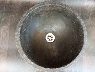 Lavabo rústico cemento 40x18 cm