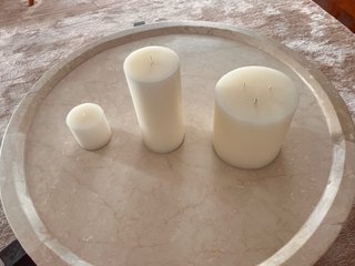 3 Velas Zara Home Blancas