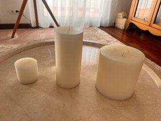 3 Velas Zara Home Blancas
