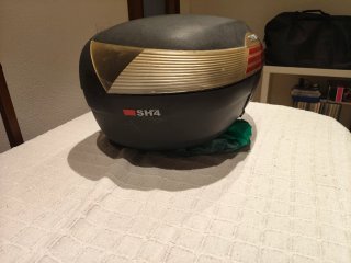 Baúl Moto Shad SH46 Negro/Plata