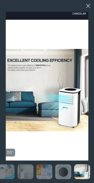 Ozeanos Aire Acondicionado Portátil 9000 BTU