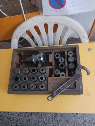 Porta prinzas hidráulico  Juego de prinzas y broca
