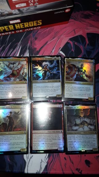 Pack Cartas Magic Marvel Super Heroes FOIL Español