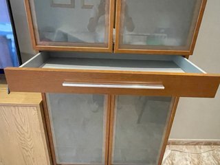 Vitrina madera y cristal