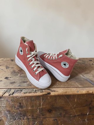 Converse plataforma rosa