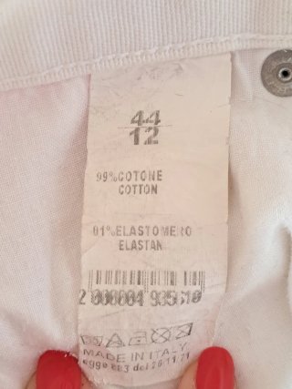 Shorts bianchi Made in Italy taglia 40