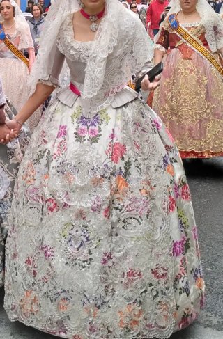 Traje de Fallera Multicolor