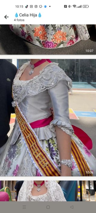 Traje de Fallera Multicolor