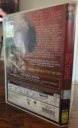 The Score DVD - Robert De Niro, Edward Norton