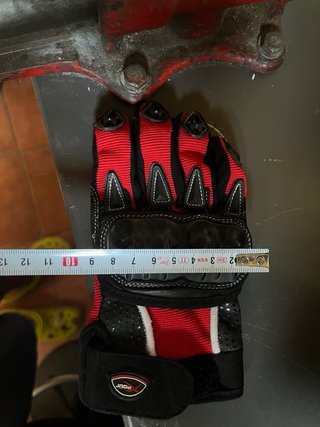 Guantes Moto Niño Rojos y Negros