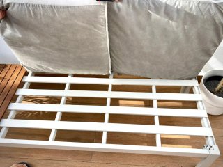 Sofá Exterior IKEA Madera Blanco