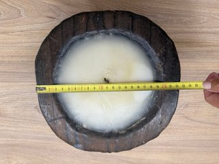 Vela XXL decorativa estilo rústico – 25 cm.