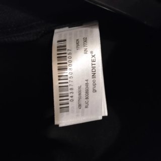 Pantalón negro Zara Talla XXL / 44 Con cinturón.