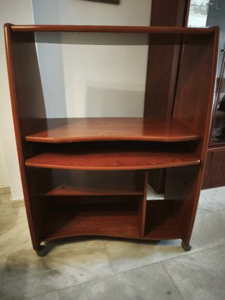 Mesa escritorio madera ordenador ruedas