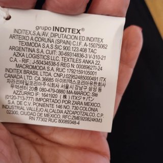 Pantalón recto Zara negro XL