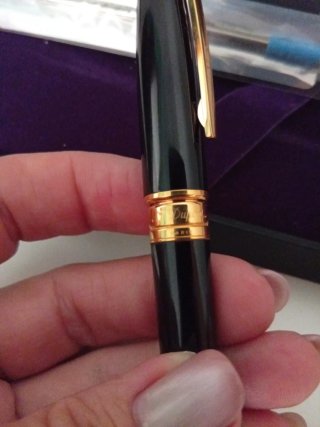 Bolígrafo Dupont Negro y Dorado