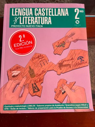 Libro Lengua castellana y Literatura 2Bach Sansy