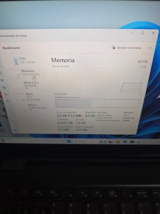 Ordenador portátil DELL PANTALLA TÁCTIL, 8RAM