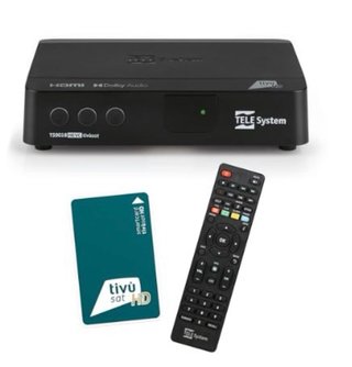 Descodificador TELE System tivùsat HD