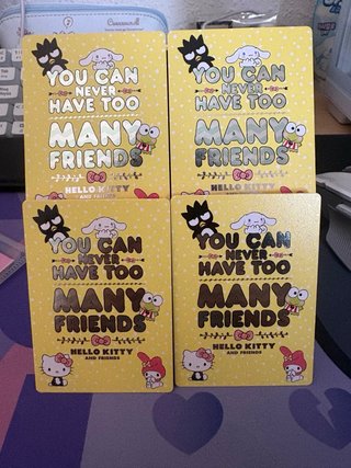 Cartas coleccionables Hello Kitty (61)(63)(60)(57)