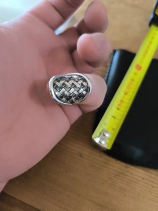 Anillo Plata 925 Diseño Trenzado