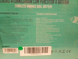 Taladro Atornillador 21V 2 Baterías