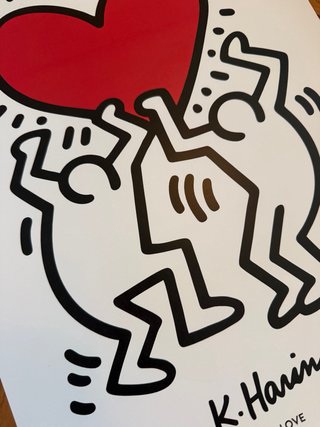 2 Poster Keith Haring Heart & Love