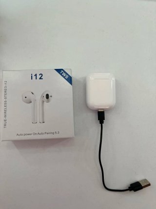 Auriculares i12 TWS Blancos