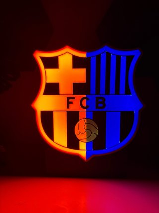 Lámpara LED Escudo FC Barcelona con base 5v tipo C