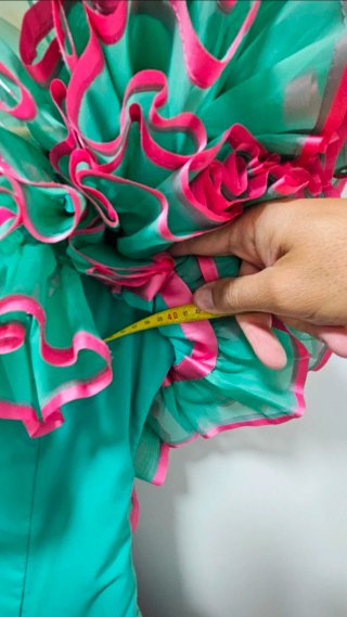 Traje Flamenca Canela Pura Talla 40