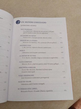 Antología de textos literarios.