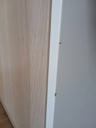 Mueble TV Ikea Blanco y Madera