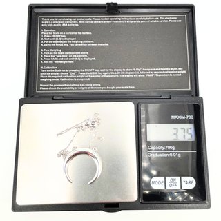 Cadena con Colgante Oro Blanco 18K, 3.75gr, 45cm