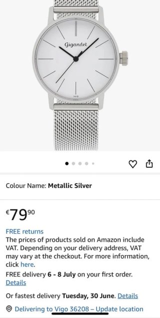 Reloj Gigandet analógico de cuarzo para mujer new