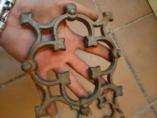Rejillas forja hierro medieval vintage
