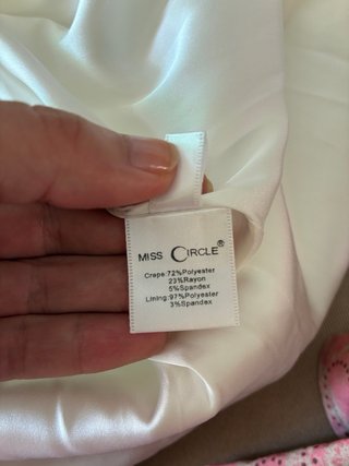 Vestido Chaqueta Blanco Talla M