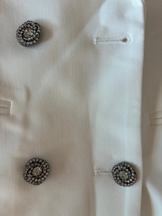 Vestido Chaqueta Blanco Talla M