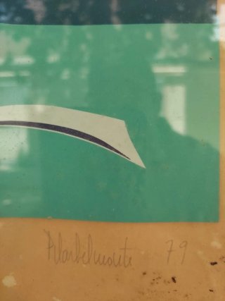 Cuadro Litografía acuarela Pilar Belmonte firmado