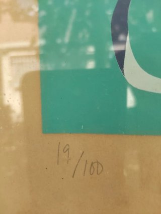 Cuadro Litografía acuarela Pilar Belmonte firmado