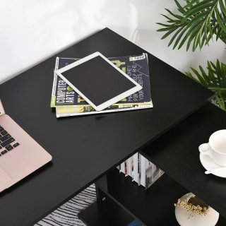 Escritorio en L con Estantería