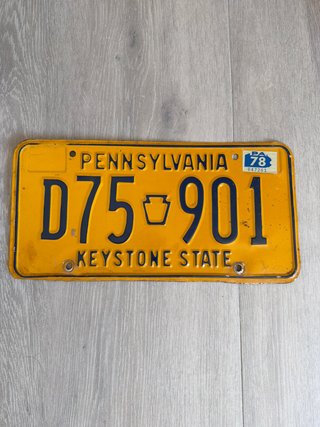 Matrícula PA Pennsylvania