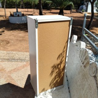 Mueble alto baño blanco
