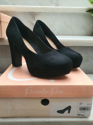 Zapatos de plataforma negros Piccola Piu talla 37