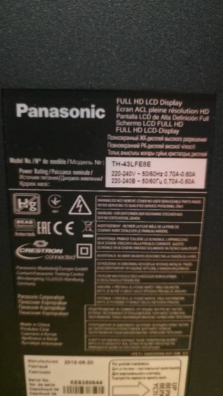 Monitor Panasonic 43 TH-43LFE8E