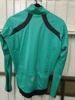 Maillot Ciclismo Sportful Verde para invierno.