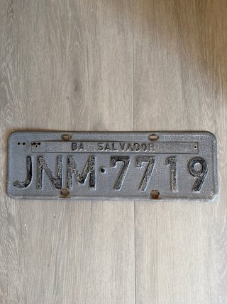 Matrícula Brasil Salvador Bahia JNM 7719