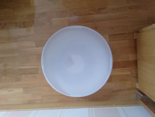 Lámpara plafón blanca como nueva