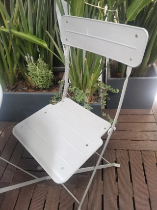 Mesa y sillas de exterior madera