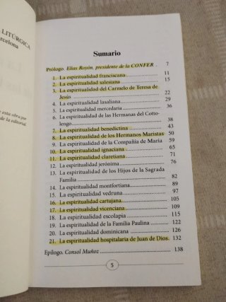Espiritualidad de las familias religiosas